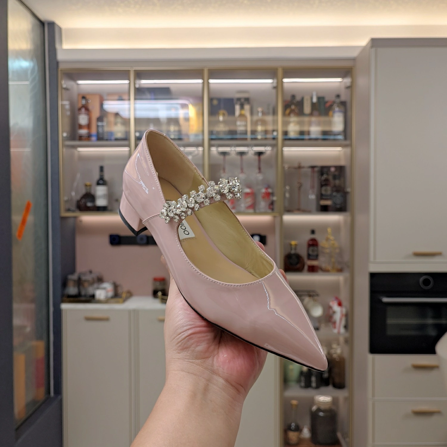 COCO-- Ji77y 3ho5 BINGPUMPFLAT-PAT-MACARON Heel height：4.5CM cowhide sheepskin item:E-X158D4070